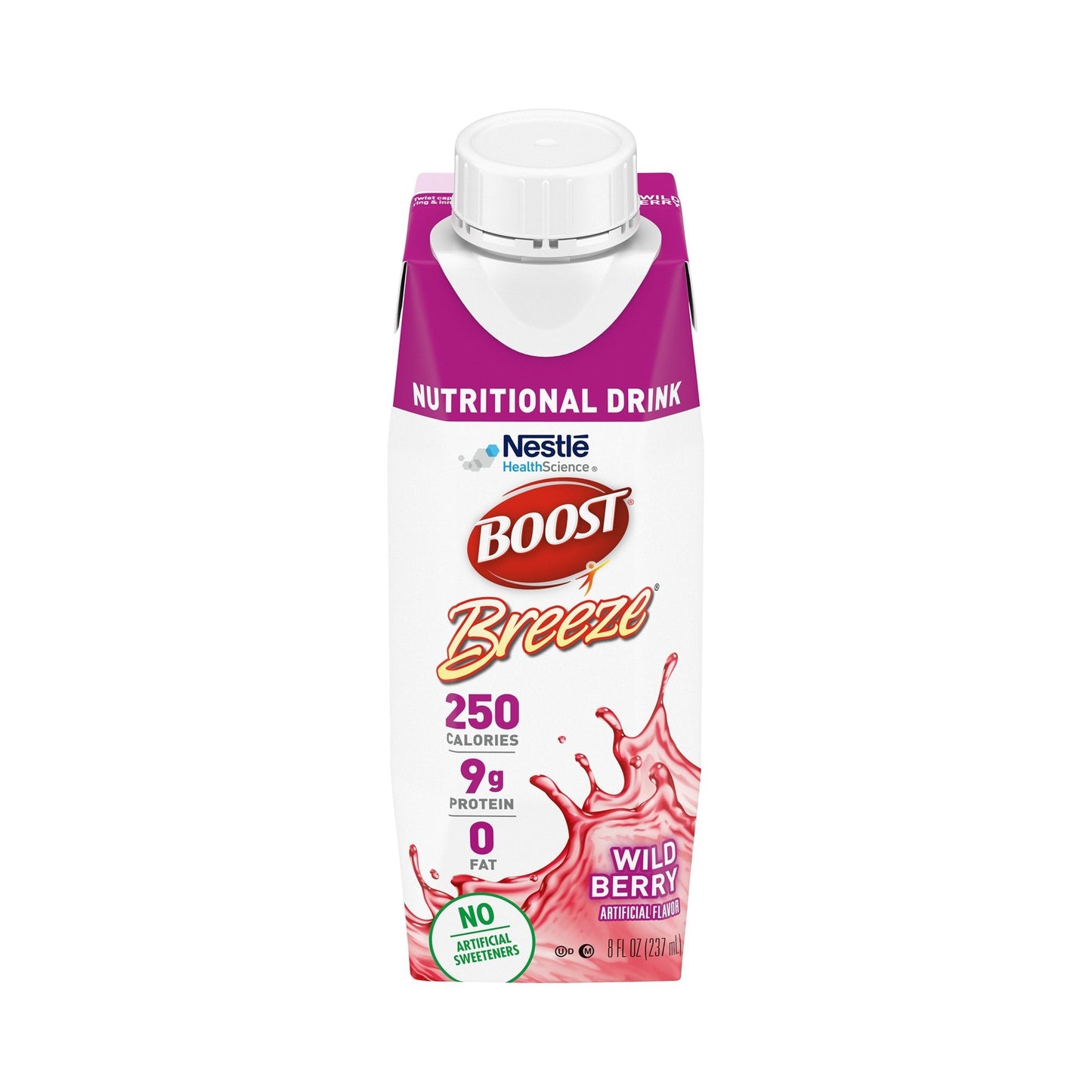 Oral Supplement Boost Breeze Wild Berry Flavor Liquid 8 oz. Carton, Packaging Type- Each