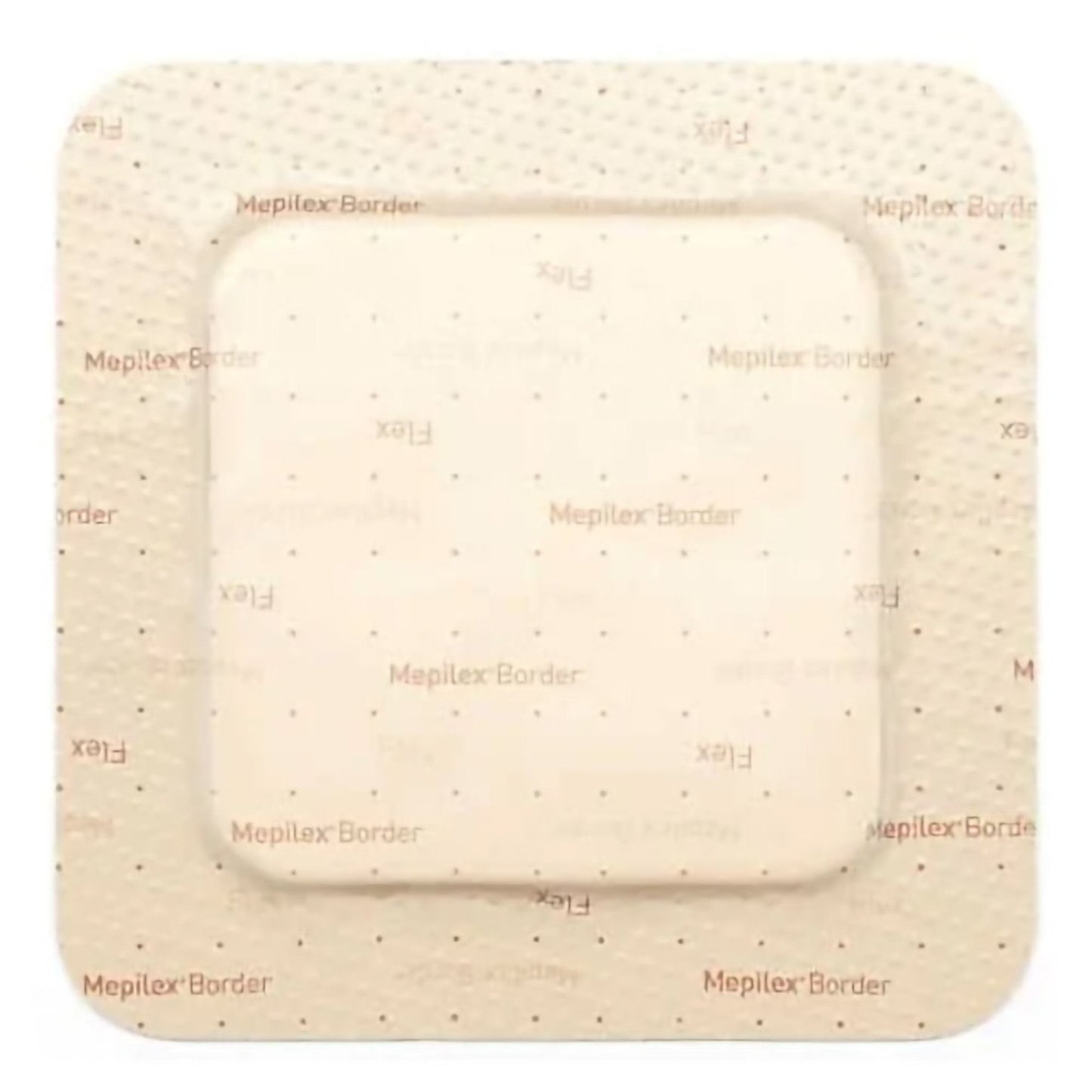 Foam Dressing Mepilex Border Flex 3 X 3 Inch With Border Film Backing Silicone Adhesive Square Sterile, Packaging Type- Each