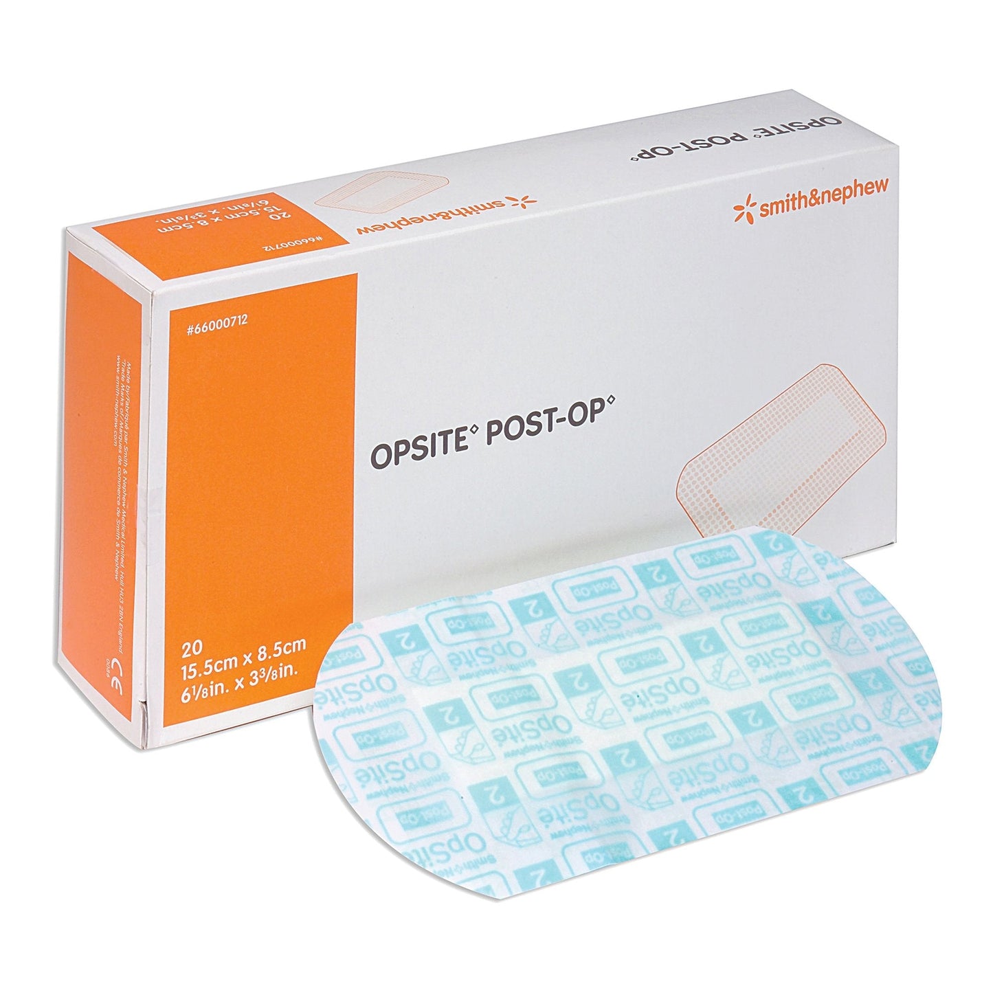 Transparent Film Dressing with Pad OpSite Post Op 3-3/8 X 6-1/8 Inch 3 Tab Delivery Rectangle Sterile, Packaging Type- Each