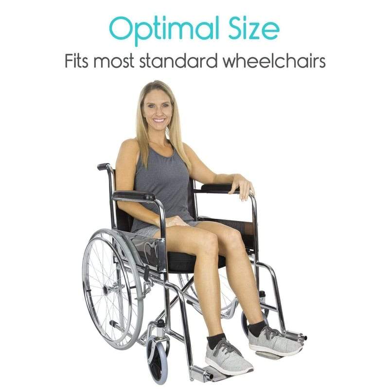 Wheelchair Gel Seat Cushion - Back Support Comfort and Pain Relief - 20" x 16" - wheelchair-cushions-gel