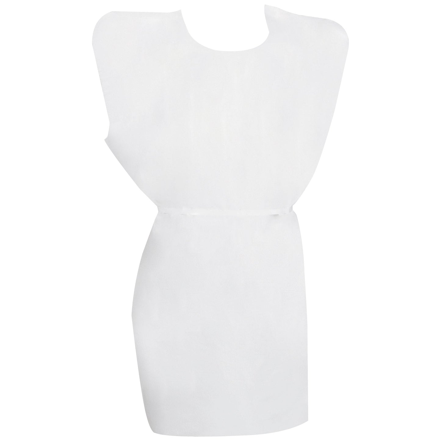 Patient Exam Gown McKesson One Size Fits Most White Disposable, Packaging Type- Each