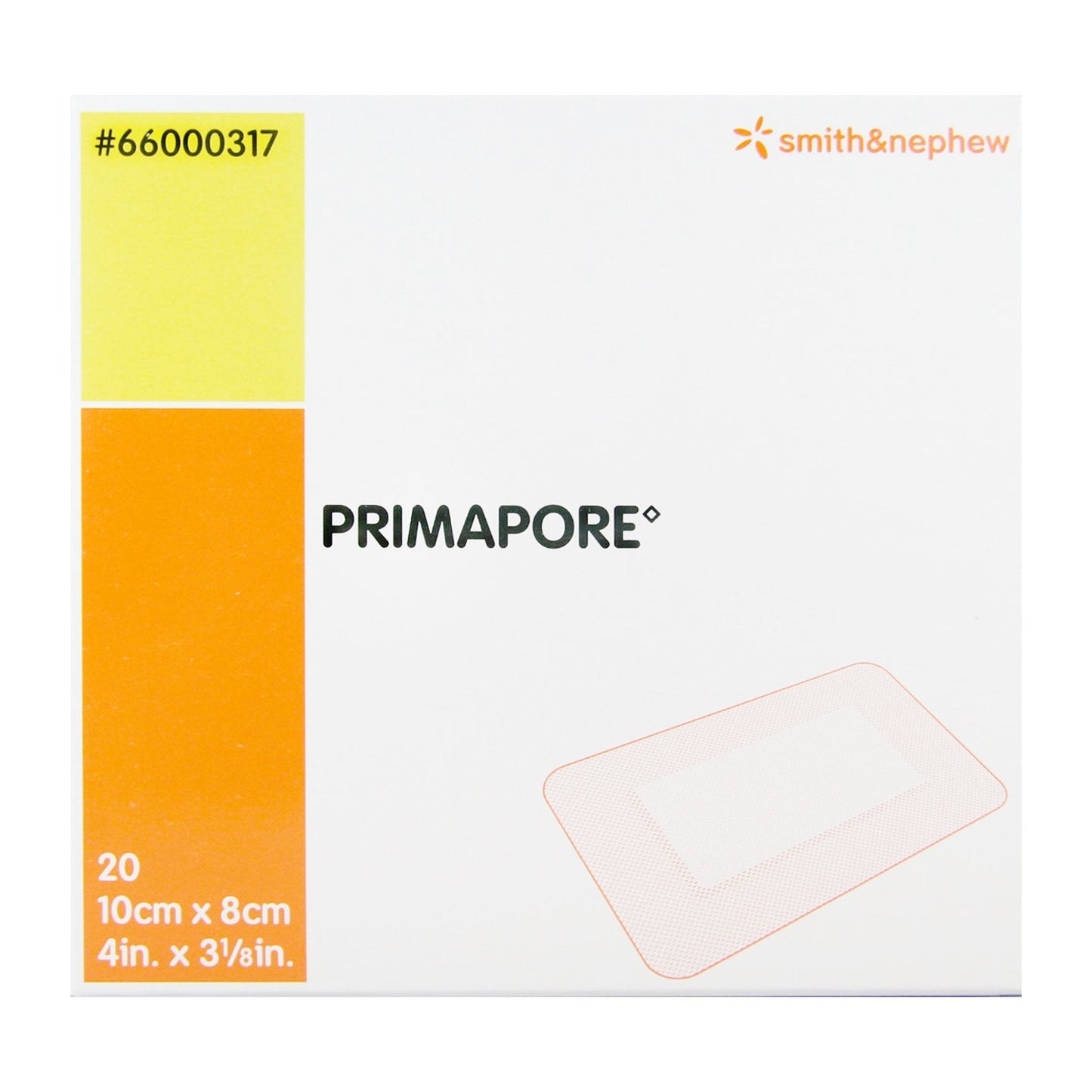 Island Dressing Primapore 3-1/8 X 4 Inch Rectangle Sterile, Packaging Type- Each
