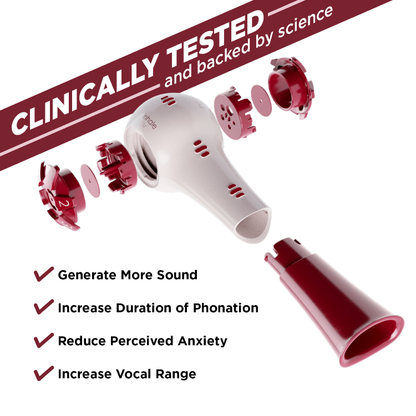 Respiratory Muscle Trainer Breather Voice Adult, Packaging Type- Each