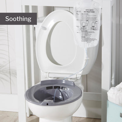 Sitz Bath McKesson Round Graphite Plastic 2000 mL Bag Graduated, 500 mL Increments up to 2000 mL, Packaging Type- Each