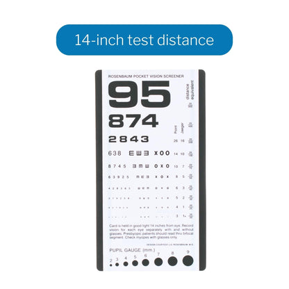Eye Chart McKesson 14 Inch Distance Acuity Test, Packaging Type- Each