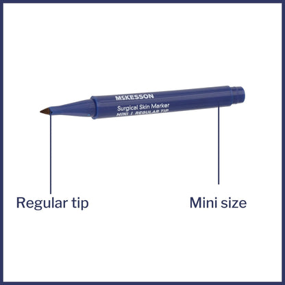 Skin Marker McKesson Prep-Resistant Gentian Violet Ink NonSterile Mini Regular Tip, Packaging Type- Box