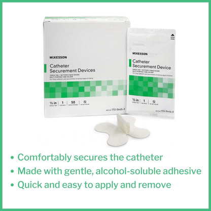 Catheter Stabilization Device McKesson NonSterile, 2.5 Inch Tab, Packaging Type- Each