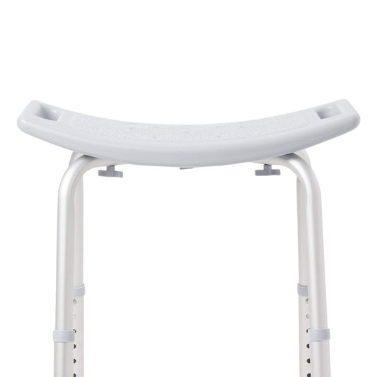 Bath Bench McKesson Without Arms Aluminum Frame Without Backrest 19-1/4 Inch Seat Width 300 lbs. Weight Capacity, Packaging Type- Each