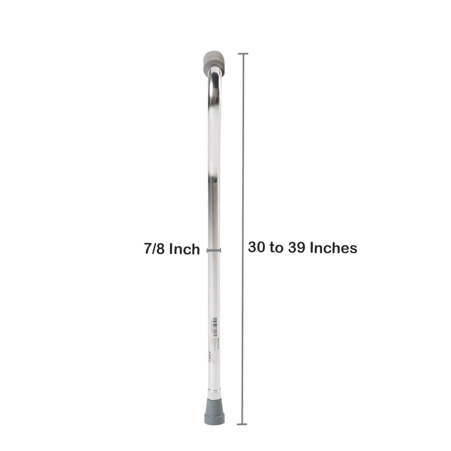Offset Cane McKesson Aluminum 30 to 39 Inch Height Silver, Packaging Type- Each