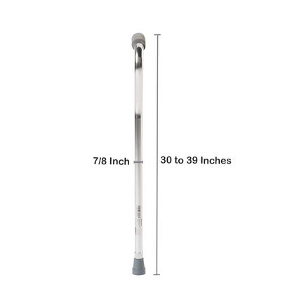 Offset Cane McKesson Aluminum 30 to 39 Inch Height Silver, Packaging Type- Each