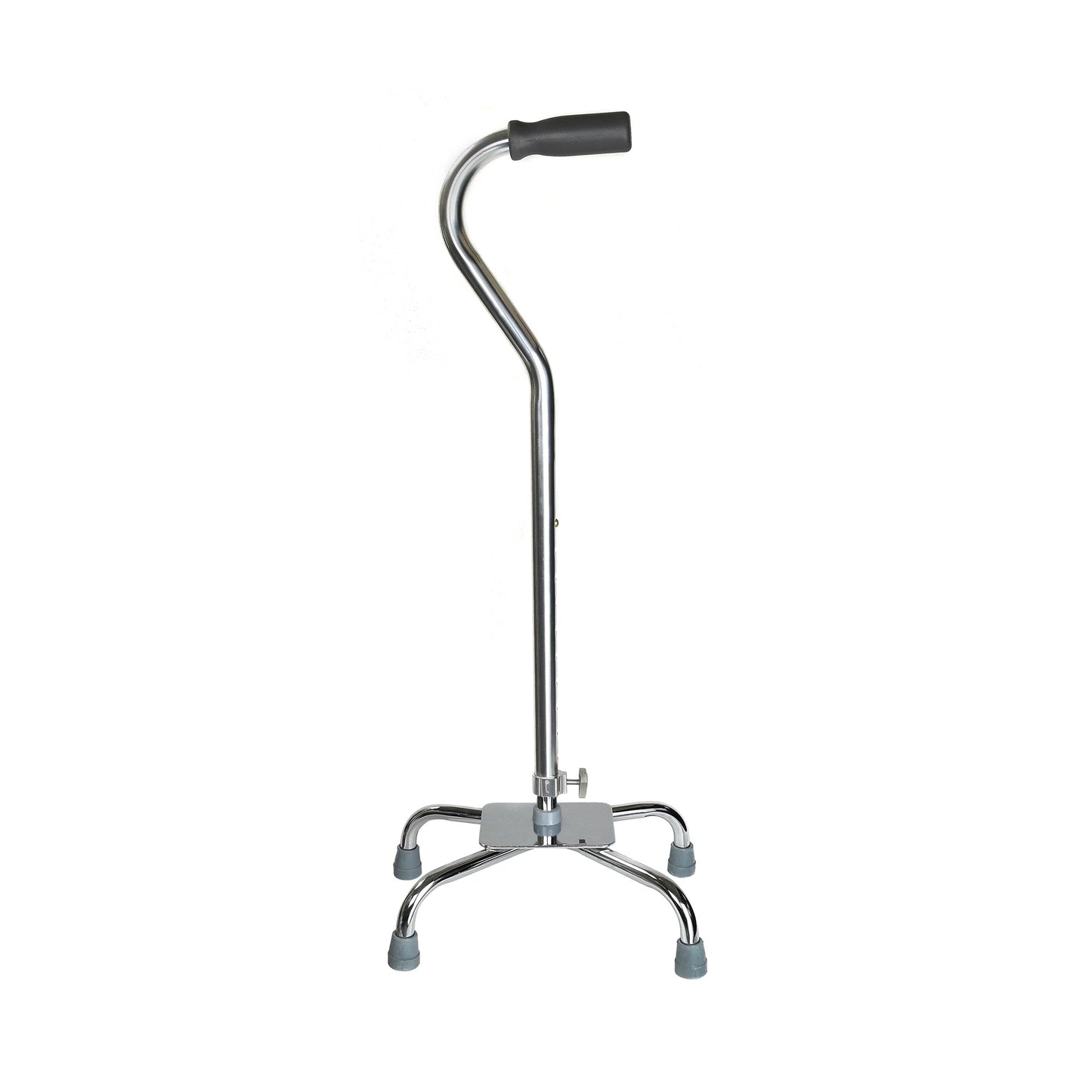Large Base Quad Cane McKesson Steel 29 to 37-1/2 Inch Height Chrome, Packaging Type- Each