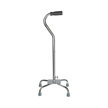 Large Base Quad Cane McKesson Steel 29 to 37-1/2 Inch Height Chrome, Packaging Type- Each