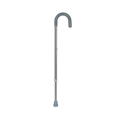 Round Handle Cane McKesson Aluminum 29-3/4 to 38-3/4 Inch Height Chrome, Packaging Type- Each