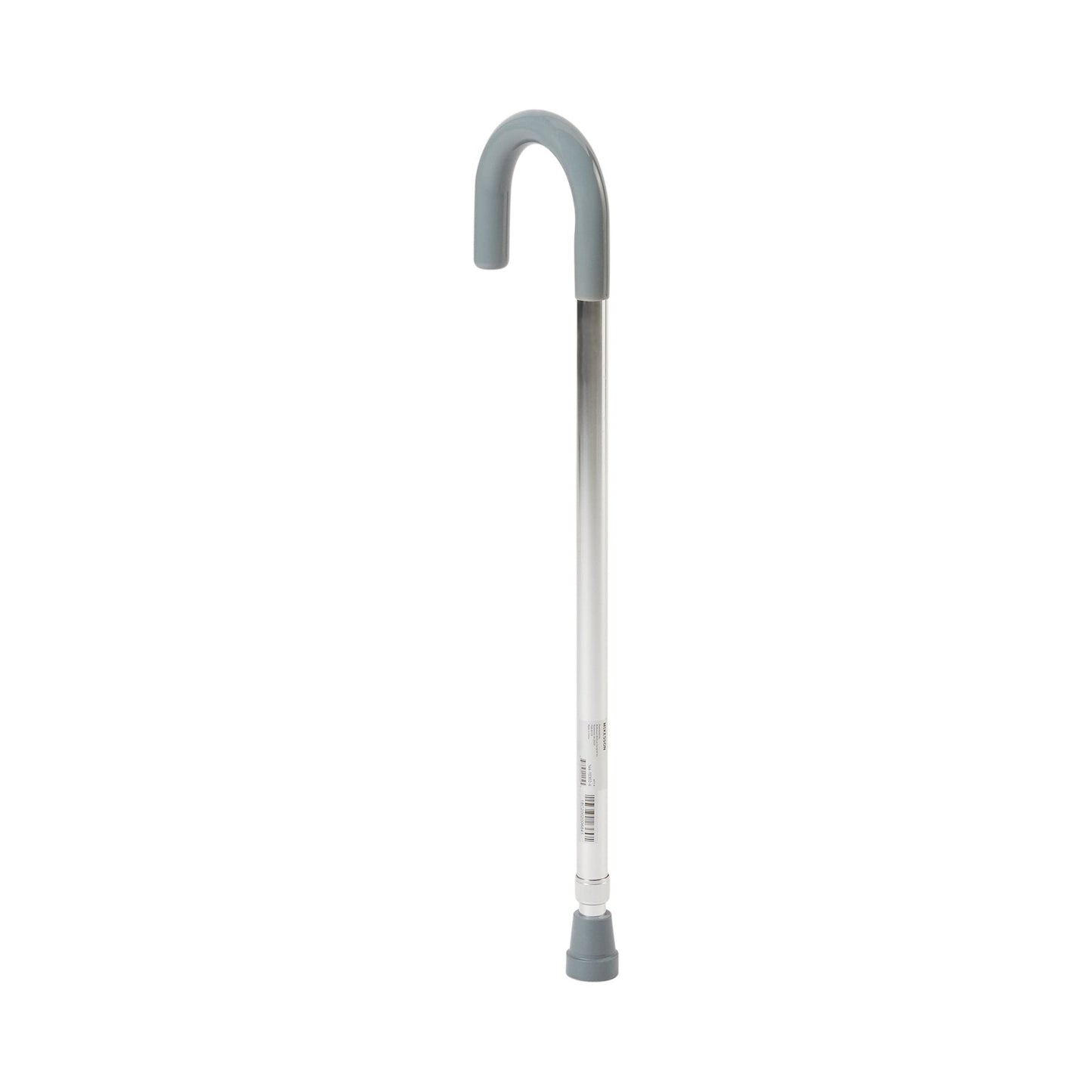 Round Handle Cane McKesson Aluminum 29-3/4 to 38-3/4 Inch Height Chrome, Packaging Type- Each