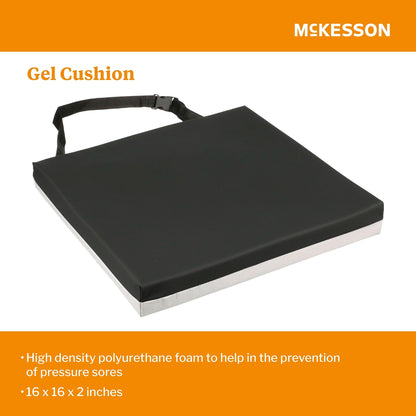Seat Cushion McKesson 16 W X 16 L X 2 D Inch Foam / Gel, Packaging Type- Each