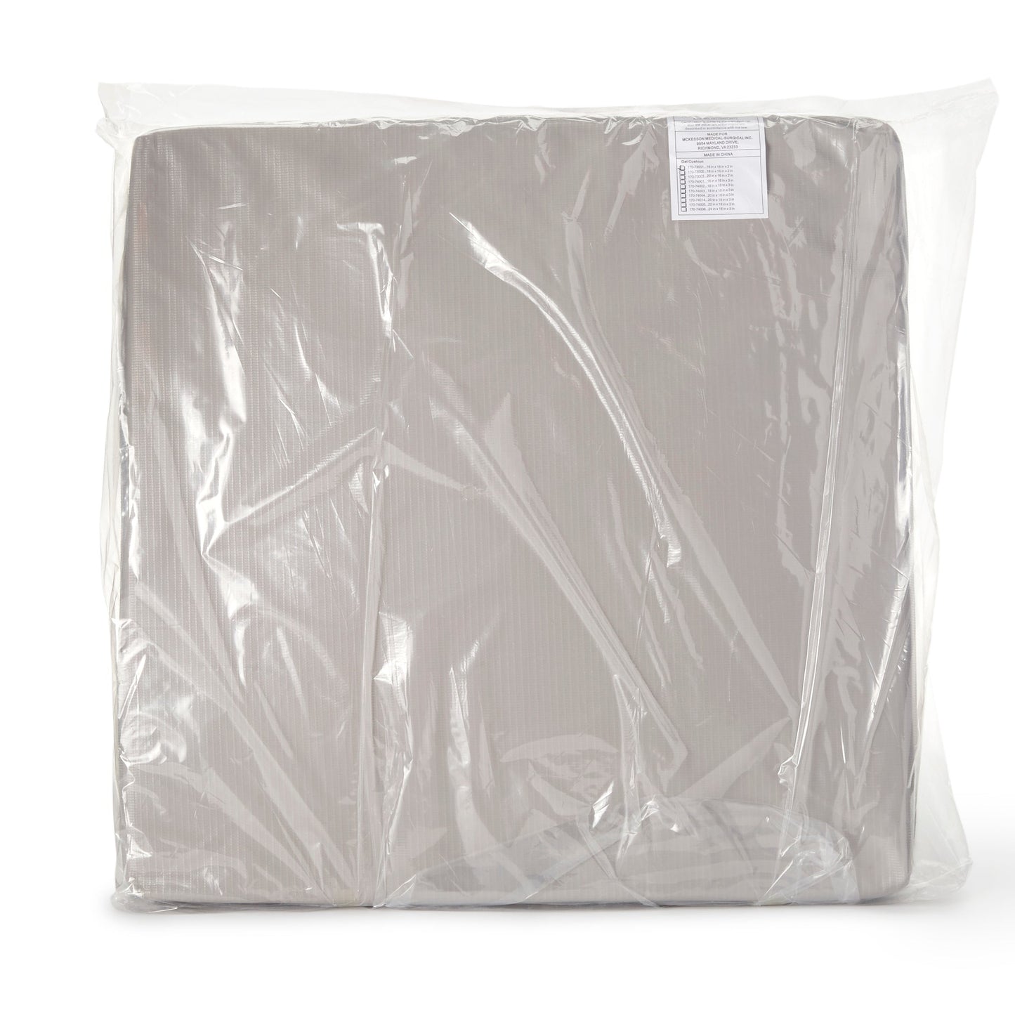 Seat Cushion McKesson 16 W X 16 L X 2 D Inch Foam / Gel, Packaging Type- Each