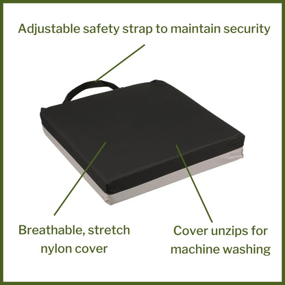 Seat Cushion McKesson 18 W X 18 L X 3 D Inch Foam / Gel, Packaging Type- Each