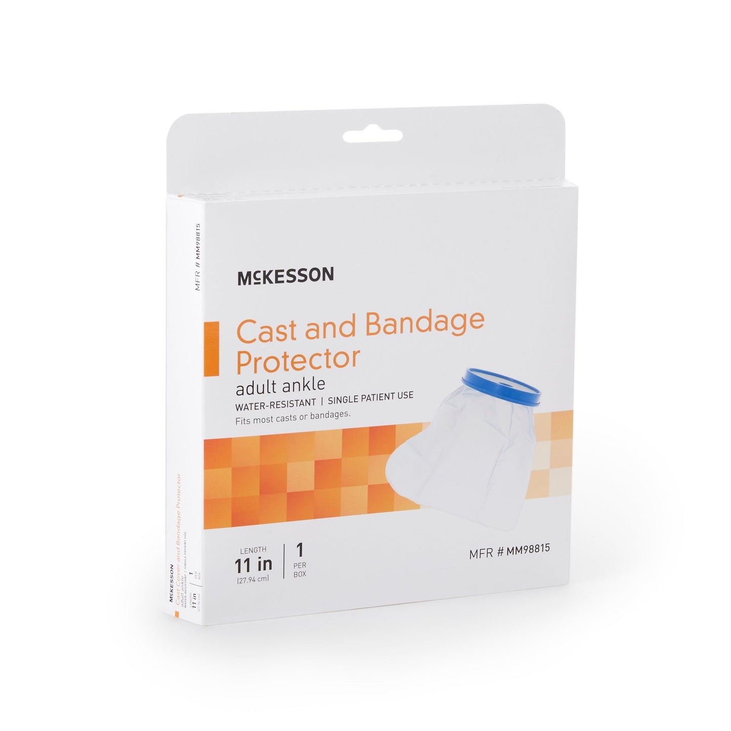 Leg Cast Cover McKesson Ankle Vinyl 12 Inch, Packaging Type- Each