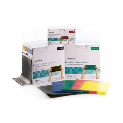 Exercise Resistance Band McKesson CanDo Green 5 Inch X 25 Yard Medium Resistance, Packaging Type- Each