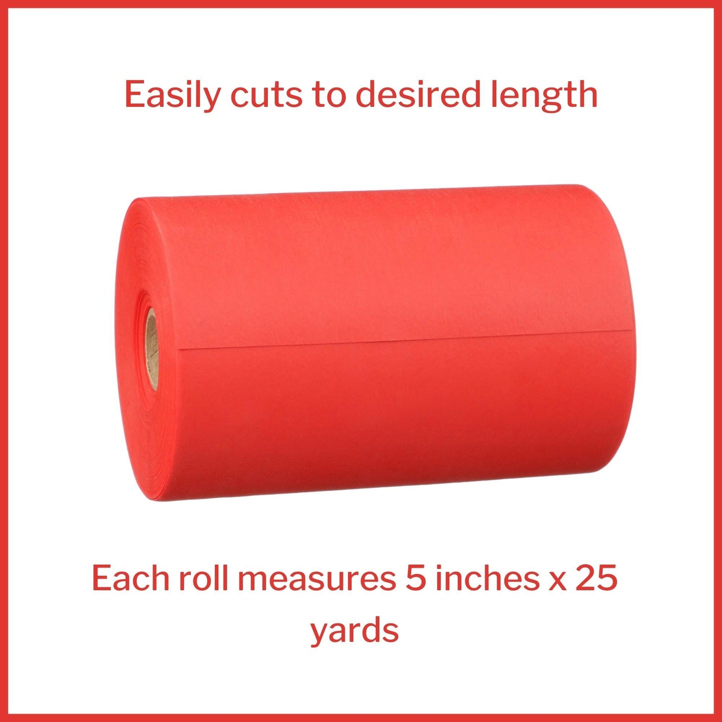 Exercise Resistance Band McKesson CanDo Red 5 Inch X 25 Yard Light Resistance, Packaging Type- Each