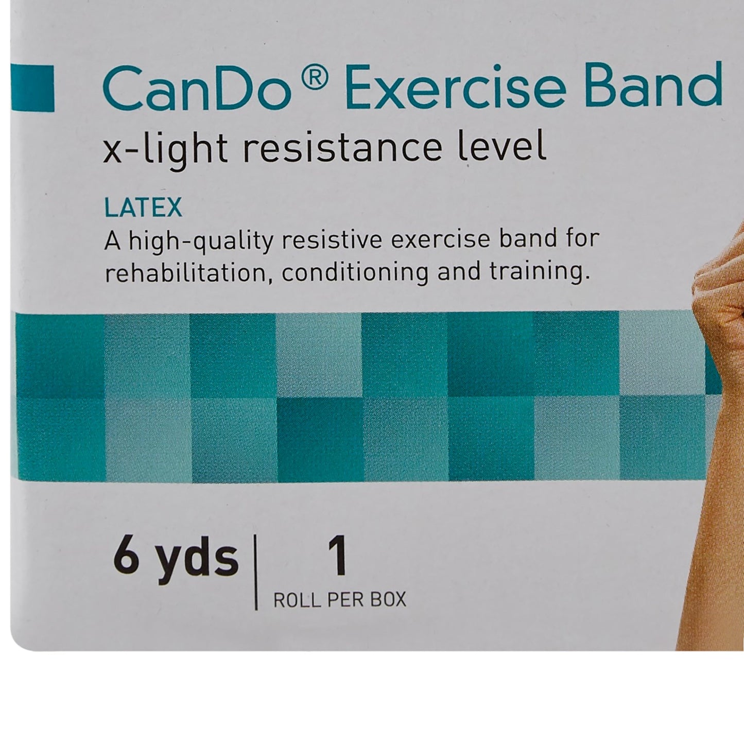 Exercise Resistance Band McKesson CanDo Yellow 5 Inch X 6 Yard X-Light Resistance, Packaging Type- Each