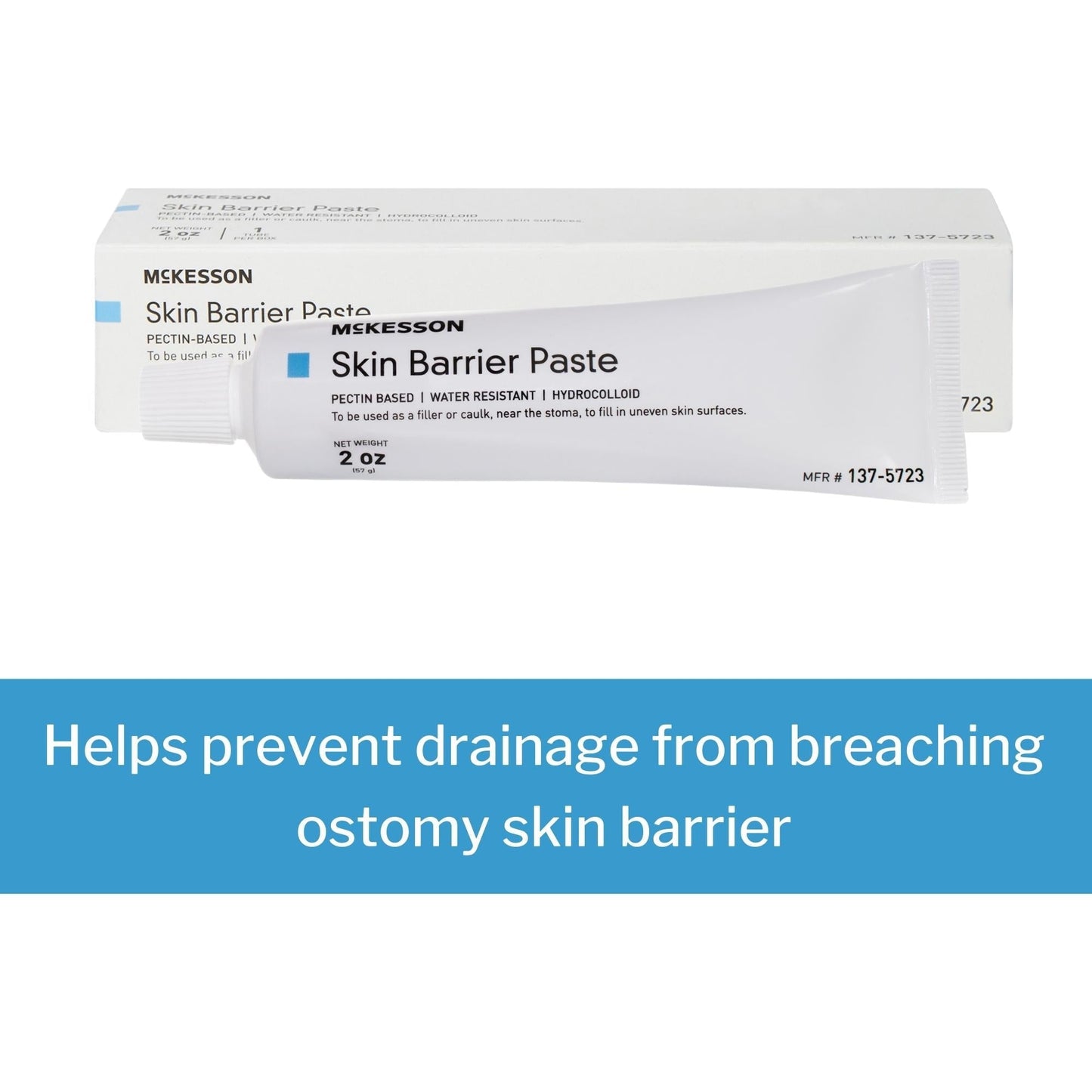 Ostomy Barrier Paste McKesson 2 oz. Tube, Pectin-Based, Protective Skin Barrier, Packaging Type- Each