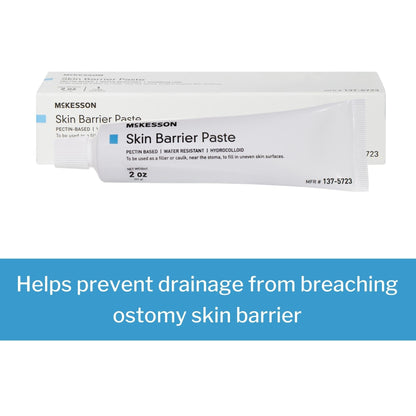 Ostomy Barrier Paste McKesson 2 oz. Tube, Pectin-Based, Protective Skin Barrier, Packaging Type- Each