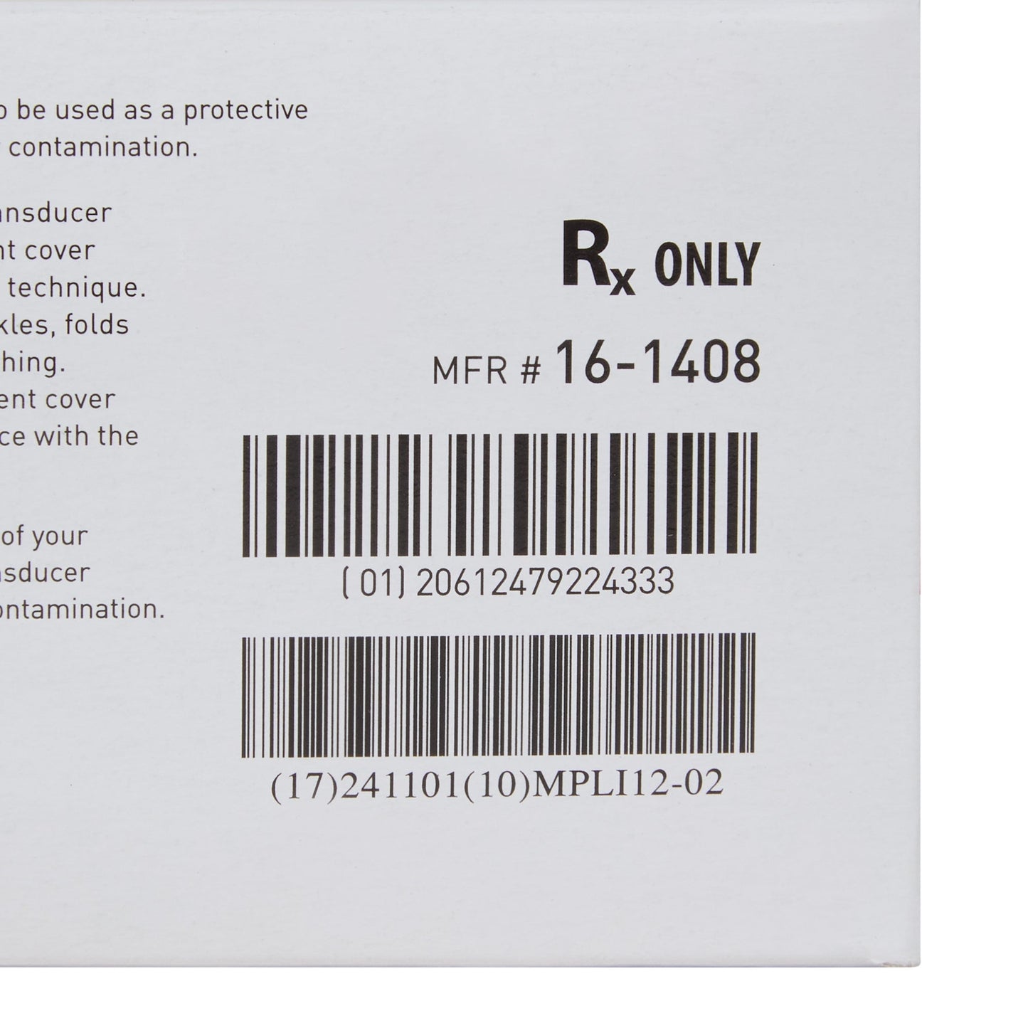 Ultrasound Probe Cover McKesson 1-2/5 X 7-1/2 Inch Latex NonSterile Rolled, Packaging Type- Box