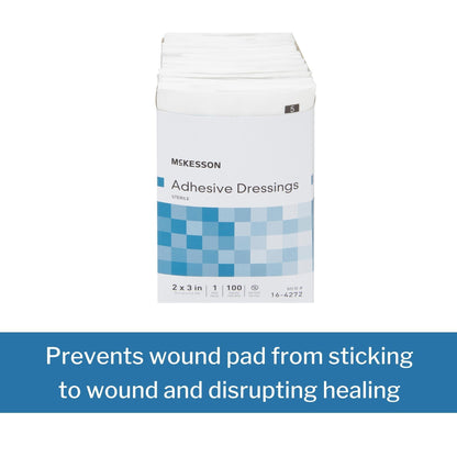 Island Dressing McKesson 2 X 3 Inch Rectangle Sterile, Packaging Type- Each