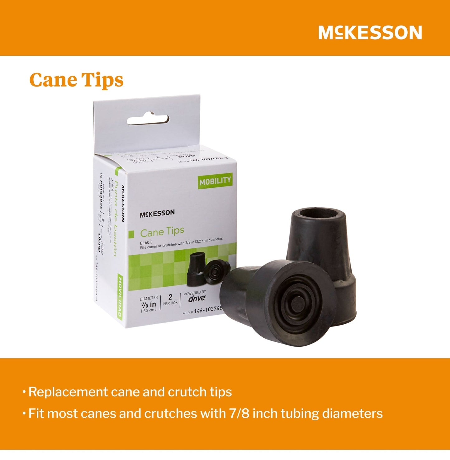 McKesson Cane / Crutch Tip, Packaging Type- Case
