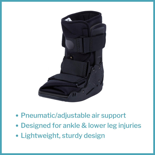 Air Walker Boot McKesson Pneumatic Adult Medium Short, Packaging Type- Each