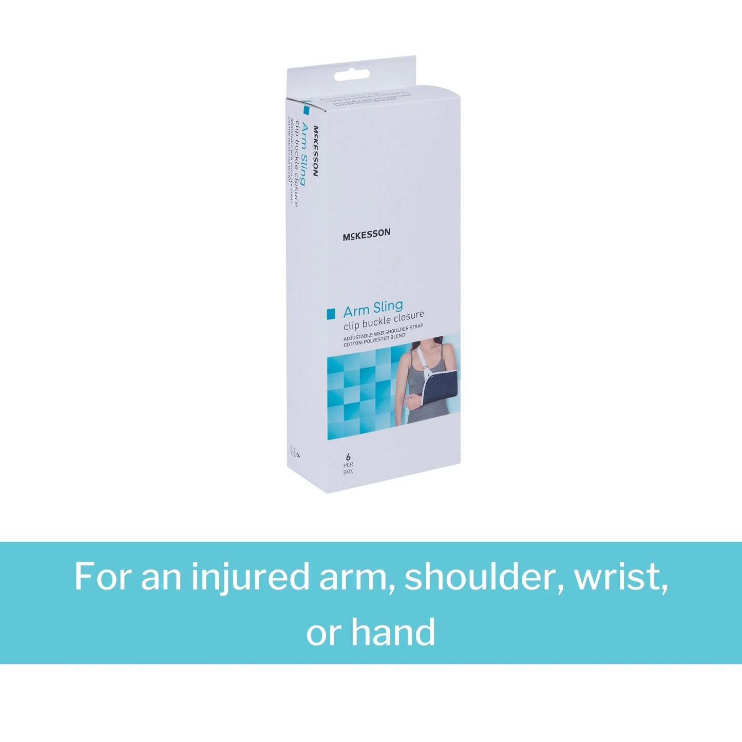 Arm Sling McKesson Buckle Closure / Adjustable Strap Large, Packaging Type- Box