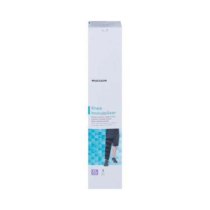Knee Immobilizer McKesson X-Large Up to 36 Inch Thigh Circumference 20 Inch Length Left or Right Knee, Packaging Type- Each