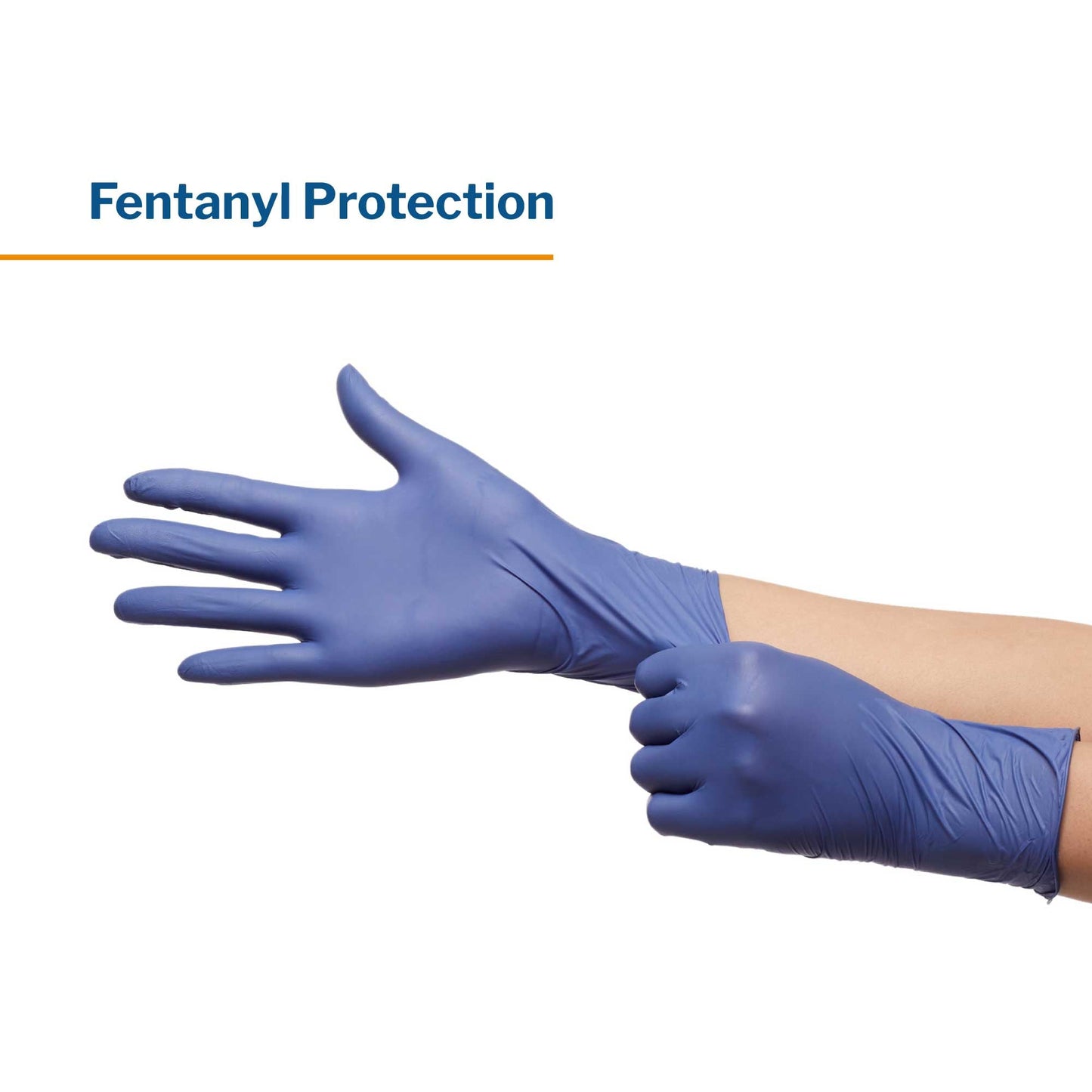 Exam Glove McKesson Confiderm LDC Small NonSterile Nitrile Standard Cuff Length Fully Textured Blue Chemo Tested / Fentanyl Tested, Packaging Type- Box