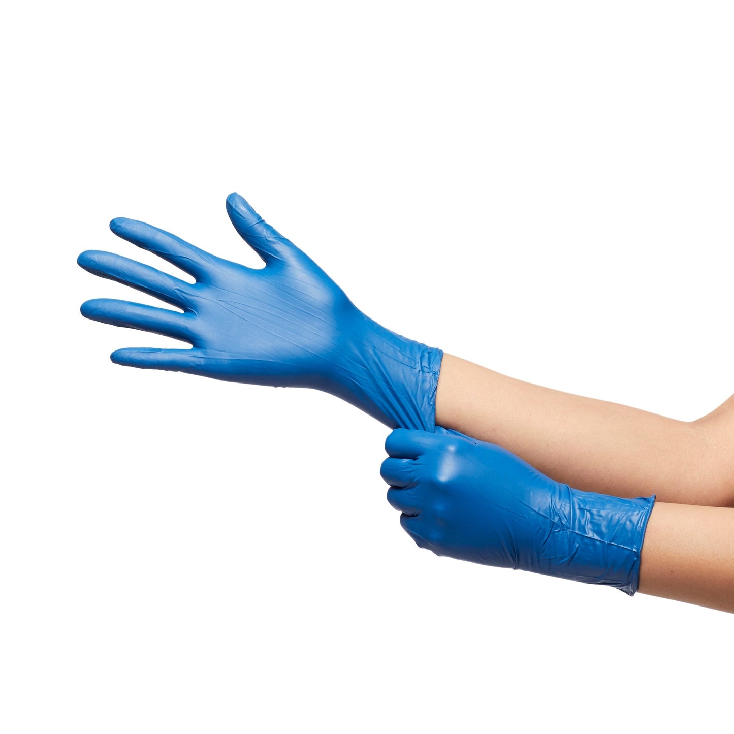 Exam Glove McKesson Confiderm 6.8C Small NonSterile Nitrile Standard Cuff Length Textured Fingertips Blue Chemo Tested / Fentanyl Tested, Packaging Type- Box
