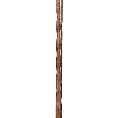 Walking Stick Brazos Twisted Backpacker Wood 55 Inch Height Red Oak