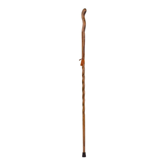 Walking Stick Brazos Twisted Fitness Walker Wood 48 Inch Height Brown