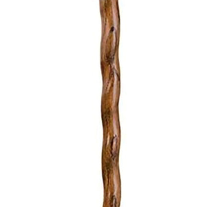 Walking Stick Brazos Twisted Fitness Walker Wood 48 Inch Height Brown