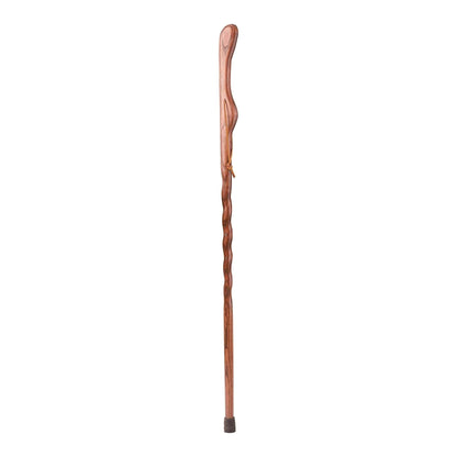 Walking Stick Brazos Twisted HitchHiker Wood 55 Inch Height Red Oak