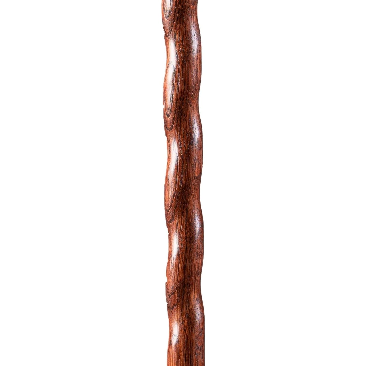 Walking Stick Brazos Twisted Trekker Wood 55 Inch Height Red Oak