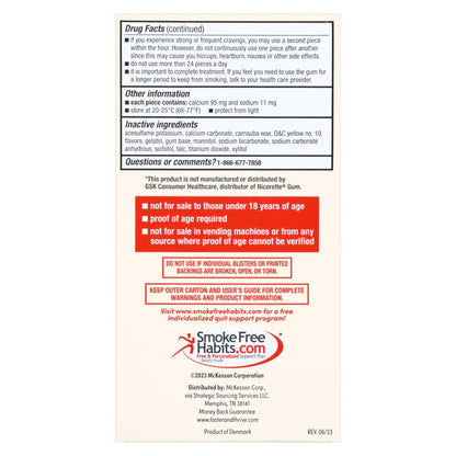 Stop Smoking Aid Foster & Thrive 4 mg Strength Gum, Packaging Type- Box