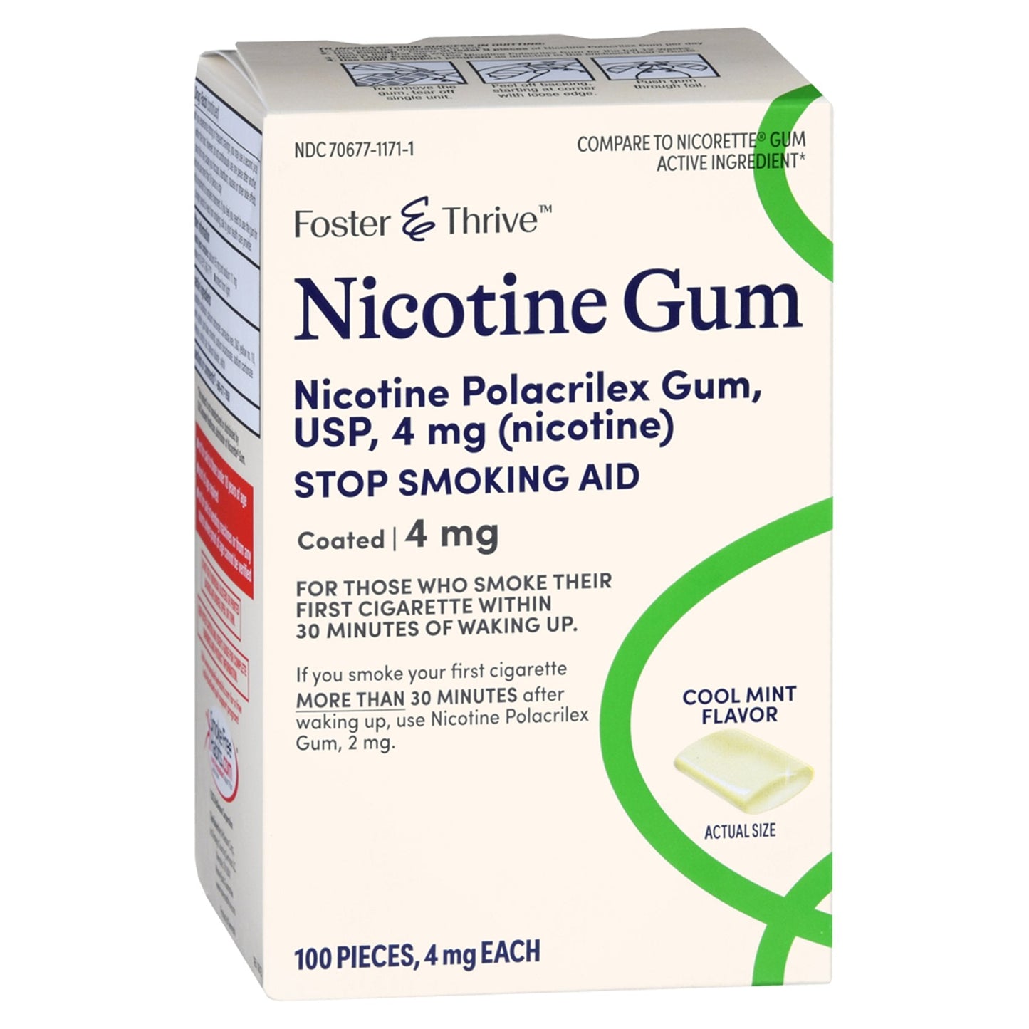 Stop Smoking Aid Foster & Thrive 4 mg Strength Gum, Packaging Type- Box