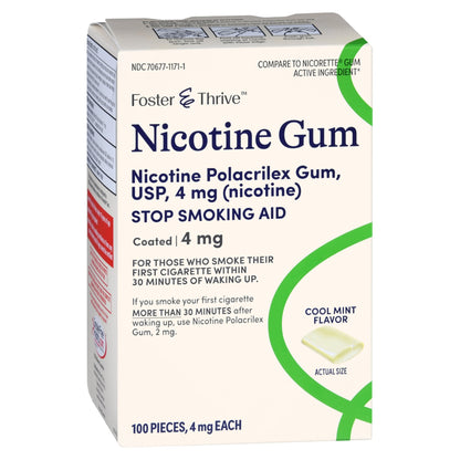 Stop Smoking Aid Foster & Thrive 4 mg Strength Gum, Packaging Type- Box