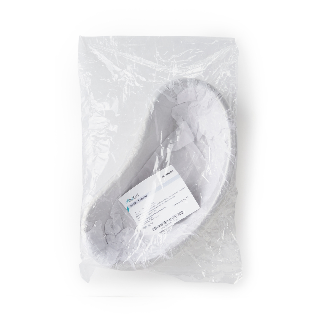 Emesis Basin McKesson Silver 20 oz. Stainless Steel Reusable, Packaging Type- Each