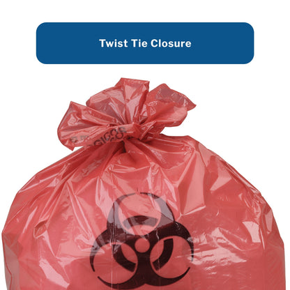 Infectious Waste Bag McKesson 1 to 6 gal. Red Bag 11 X 14 Inch, Packaging Type- Box