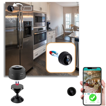 Mini Wireless Surveillance Camera - Portable HD Security Cam with Night Vision