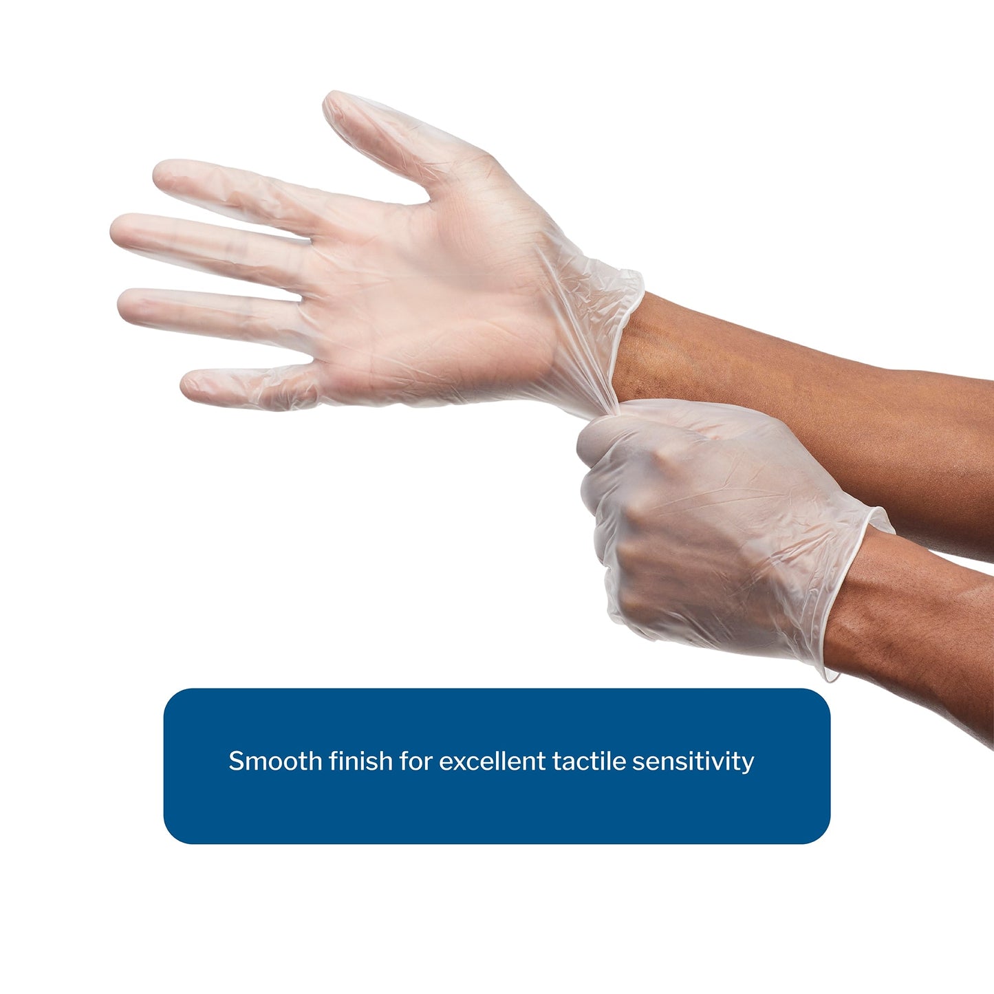 Exam Glove Trilon X-Large NonSterile Vinyl Standard Cuff Length Smooth Clear Not Rated WITH PROP. 65 WARNING, Packaging Type- Box