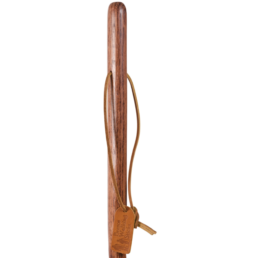 Walking Stick Brazos Twisted Wood 48 Inch Height Red