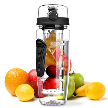 HydraBloom™ 32oz Fruit Infuser Bottle – BPA-Free & Leakproof
