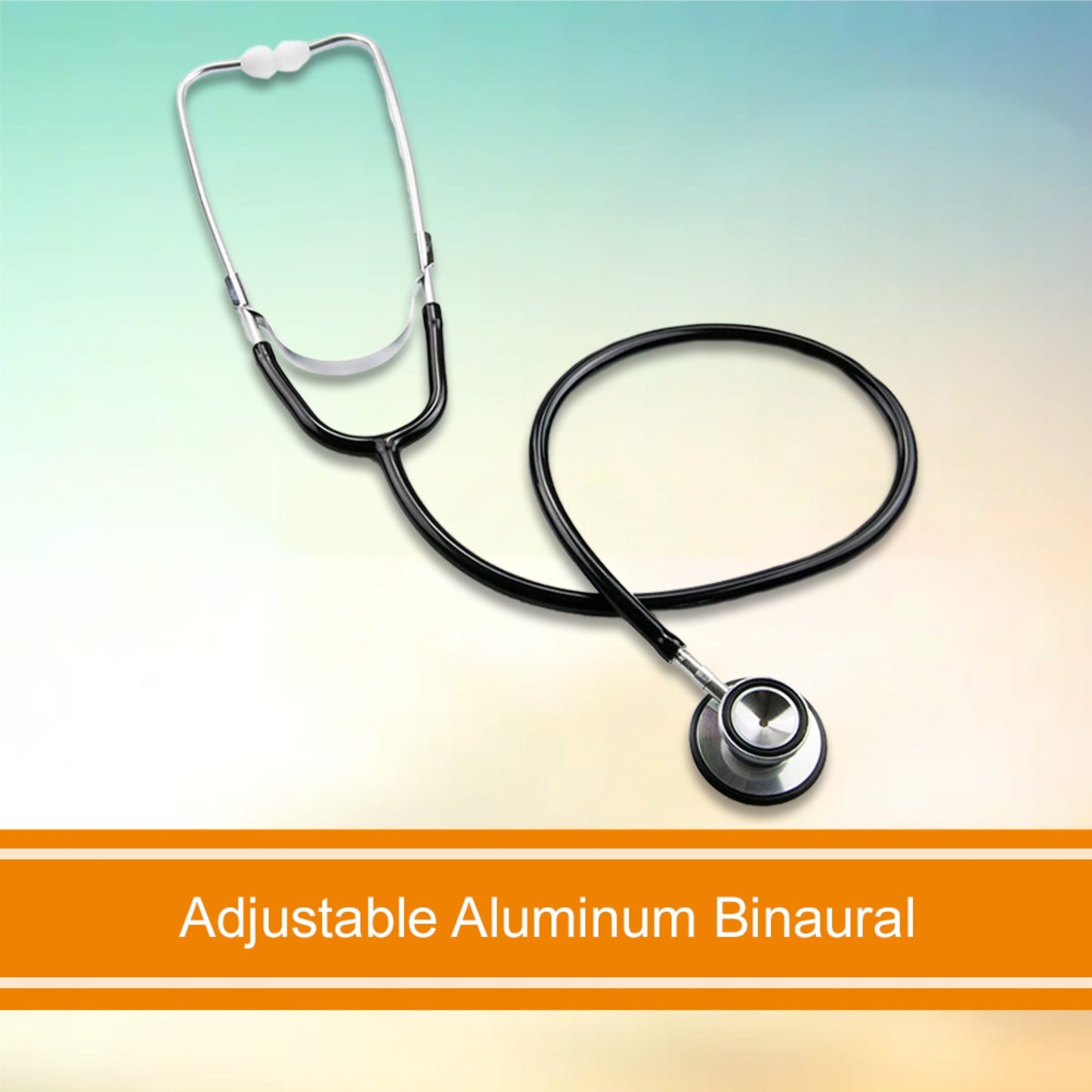 General Exam Stethoscope McKesson Black 1-Tube 22 Inch Tube Double Sided Chestpiece, Packaging Type- Each